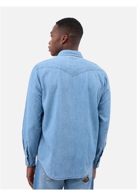 Shirt denim bleach Roy Rogers ROY ROGERS | shirts | RRU400CG340102999